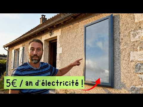 Ce panneau chauffe ma maison et renouvelle l&#039;air pour 5€ par an. VRAIMENT !