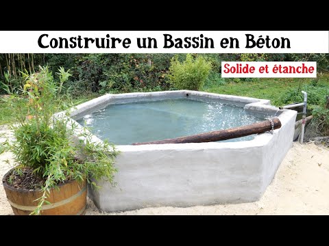 Construire un bassin en béton — simple, solide et étanche !