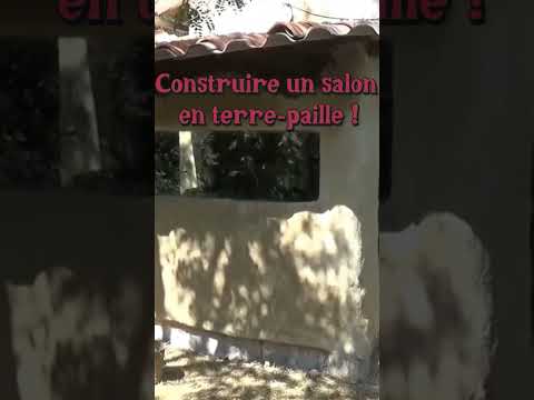 Construire un salon en terre paille #ecoconstruction