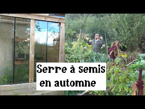 Une serre à semis en automne/hiver