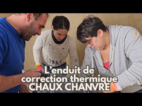 L&#039;ENDUIT de correction thermique CHAUX-CHANVRE par Noel Delwick